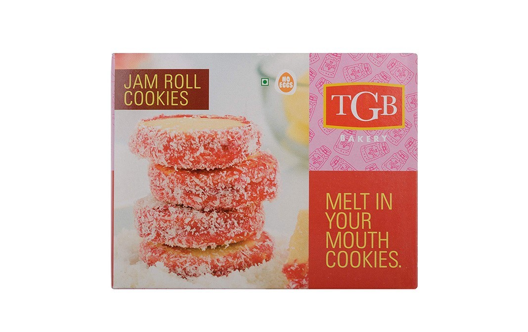 TGB Cafe 'n Bakery Jam Roll Cookies    Box  200 grams